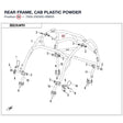 REAR FRAME, CAB product image