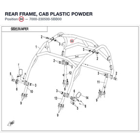 REAR FRAME, CAB product image