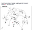 FRONT LOWER LH FRAME, CAB product image
