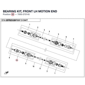 BEARING KIT, FRONT LH MOTION END product image