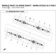 MIDDLE PART, CV DRIVE SHAFT - WHEN STOCK IS 0 THIS ITEM IS NO LONGER AVAILABLE product image