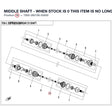 MIDDLE SHAFT - WHEN STOCK IS 0 THIS ITEM IS NO LONGER AVAILABLE product image
