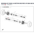 BEARING KIT, REAR LH MOTION END REPL BY 9060-280130-1000 product image
