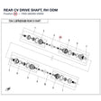 REAR CV DRIVE SHAFT, RH product image