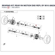 BEARING KIT, REAR RH MOTION END REPL BY 9010-280230-2000 product image