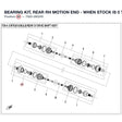 BEARING KIT, REAR RH MOTION END - WHEN STOCK IS 0 THIS ITEM IS NO LONGER AVAILABLE product image