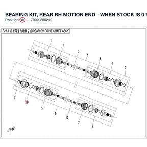 BEARING KIT, REAR RH MOTION END - WHEN STOCK IS 0 THIS ITEM IS NO LONGER AVAILABLE product image