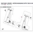 SEAT BELT, DRIVER - INTERCHANGEABLE WITH  7000-341000-00001 product image