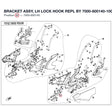 BRACKET ASSY, LH LOCK HOOK REPL BY 7000-800140-10001 product image