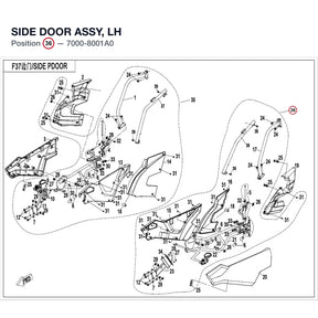 SIDE DOOR ASSY, LH product image