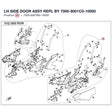 LH SIDE DOOR ASSY REPL BY 7000-8001C0-10000 product image