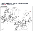 LH SIDE DOOR ASSY REPL BY 7000-8001D0-10000 product image