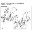 LH SIDE DOOR ASSY REPL BY 7000-8001D0 product image