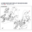 LH SIDE DOOR ASSY REPL BY 7000-8001D0-20000 product image