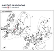 SUPPORT, RH SIDE DOOR product image