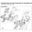 BRACKET ASSY, RH LOCK HOOK REPL BY 7000-800240-10001 product image