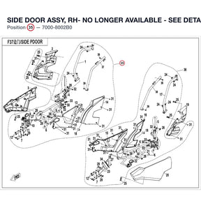 SIDE DOOR ASSY, RH- NO LONGER AVAILABLE - SEE DETAILED PARTS product image