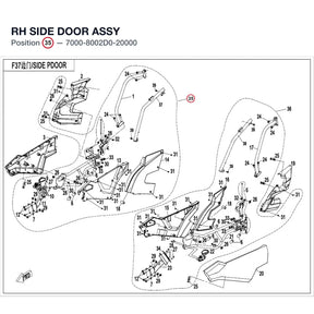 RH SIDE DOOR ASSY product image