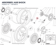 ABSORBER, HUB SHOCK 70010051A diagram position