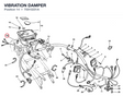 VIBRATION DAMPER 70010231A diagram position