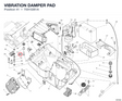 VIBRATION DAMPER PAD 70010261A diagram position