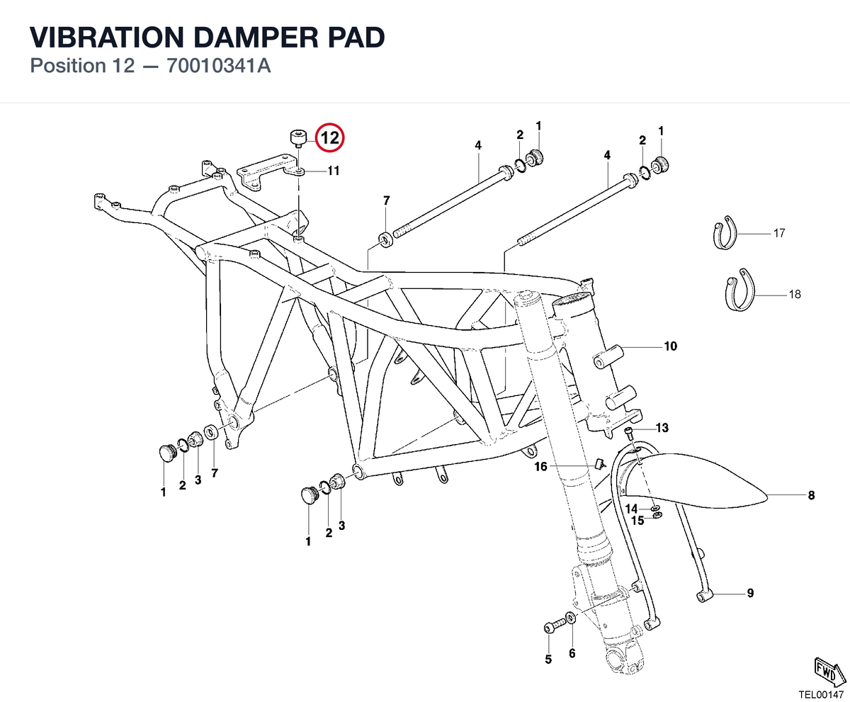 VIBRATION DAMPER PAD