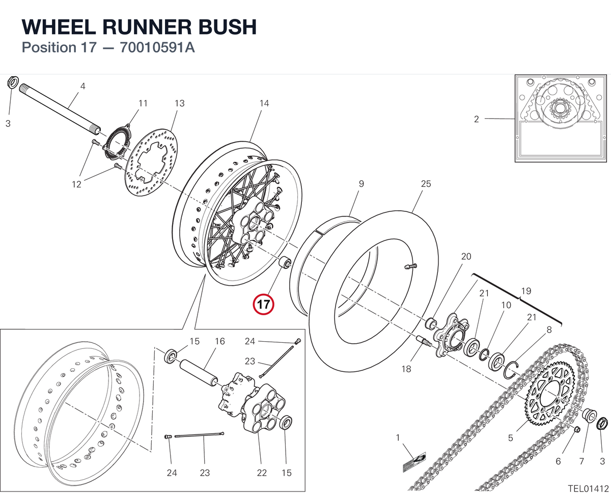 WHEEL RUNNER BUSH 70010591A diagram position