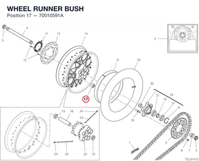WHEEL RUNNER BUSH 70010591A diagram position