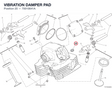 VIBRATION DAMPER PAD 70010641A diagram position