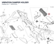VIBRATION DAMPER HOLDER 70010701A diagram position