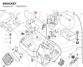 BRACKET 70010731A diagram position