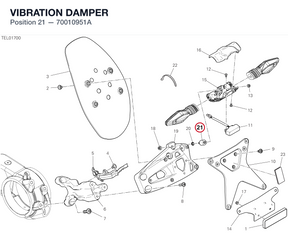 VIBRATION DAMPER 70010951A diagram position