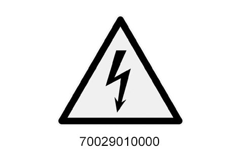 SIGN WARNING DANGER E-VOLTAGE product image