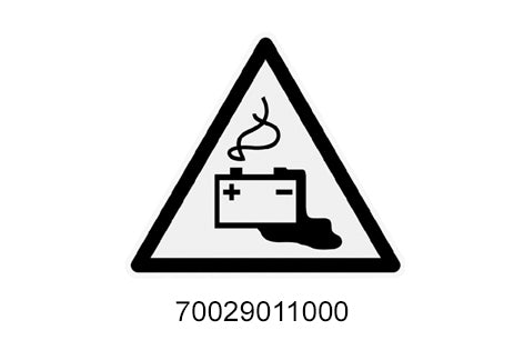 SIGN WARN.DANGERS F. BATTERIES product image