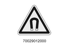 SIGN ''WARNING MAGNETIC FIELD '' product image