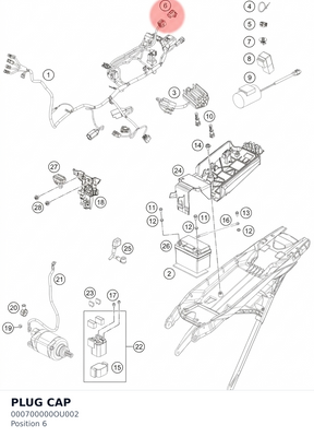 Diagram preview: PLUG CAP (000700000OU002)
