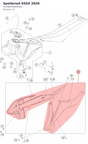 Diagram preview: Spoilerset 65SX 2020 (46308054000ABA)