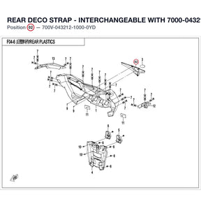 REAR DECO STRAP - INTERCHANGEABLE WITH  7000-043212-0YD00 product image