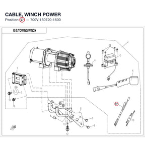 CABLE, WINCH POWER product image