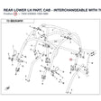 REAR LOWER LH PART, CAB - INTERCHANGEABLE WITH  7000-230800-0BB0 product image
