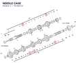 NEEDLE CAGE 70120011A diagram position