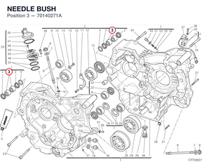 NEEDLE BUSH 70140271A diagram position