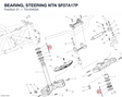 BEARING, STEERING NTN SF07A17P 70140402A diagram position