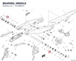 BEARING, NEEDLE 70140951A diagram position