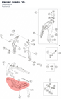 Diagram preview: ENGINE GUARD CPL. (70003090144)