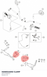 Diagram preview: HANDGUARD CLAMP (A60102080010)