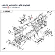 UPPER MOUNT PLATE, ENGINE product image