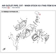 AIR OUTLET PIPE, CVT - WHEN STOCK IS 0 THIS ITEM IS NO LONGER AVAILABLE product image