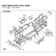 HEAT INSULATOR, FUEL HOSE product image