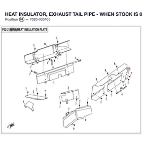 HEAT INSULATOR, EXHAUST TAIL PIPE - WHEN STOCK IS 0 THIS ITEM IS NO LONGER AVAILABLE product image